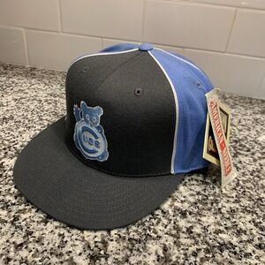VTG Chicago Cubs Fitted Cap Mens 7 5/8 American Needle Cooperstown Wool  Acrylic